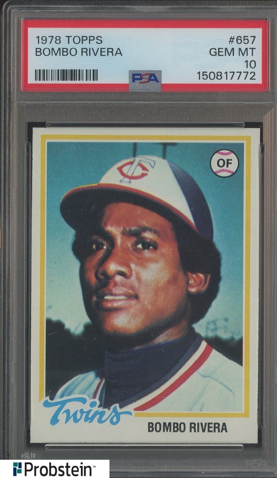 1978 Topps #657 Bombo Rivera Minnesota Twins PSA 10 GEM MINT