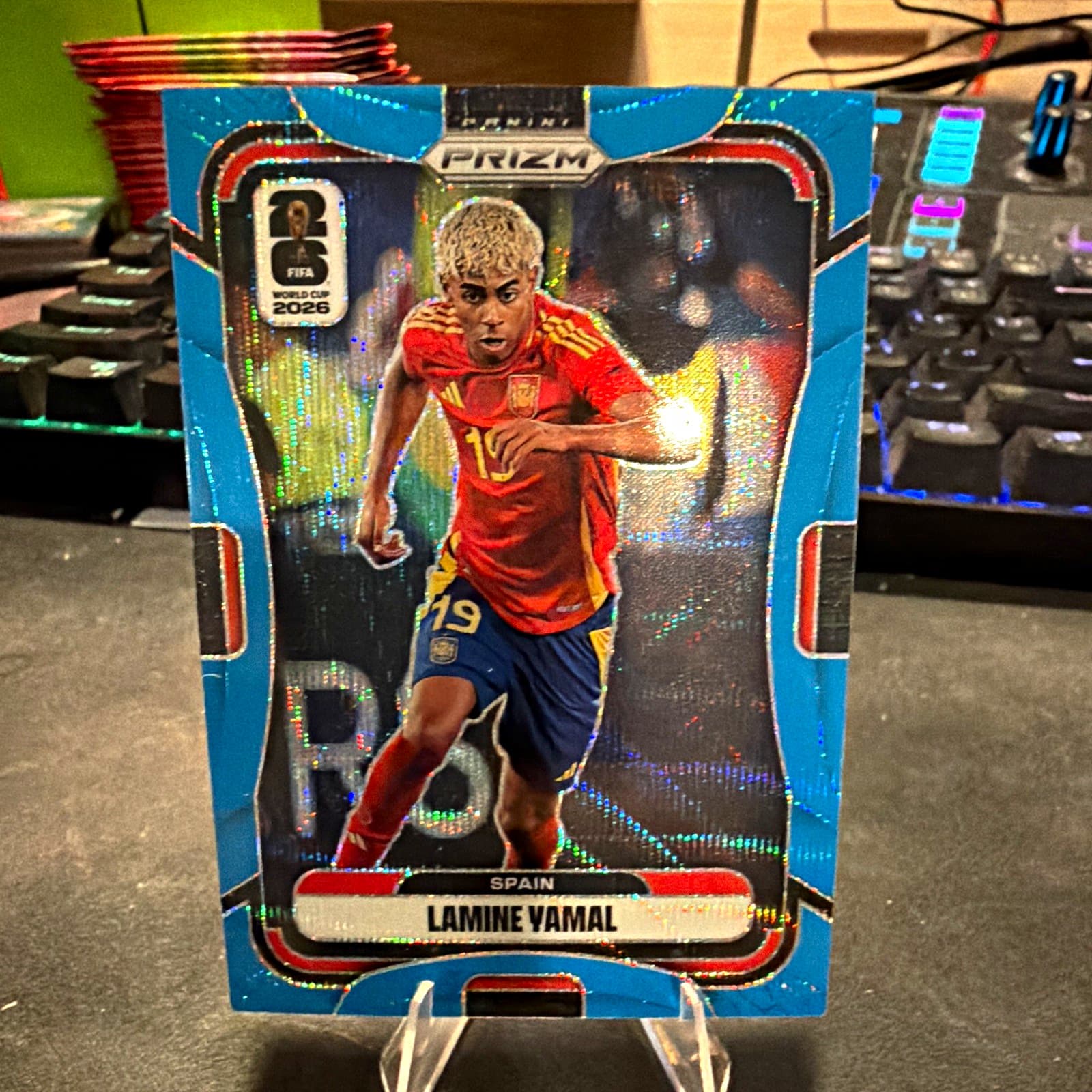 Panini 2026 Prizm FIFA World Cup Lamine Yamal Spain #70 Serial Numbered 003/225