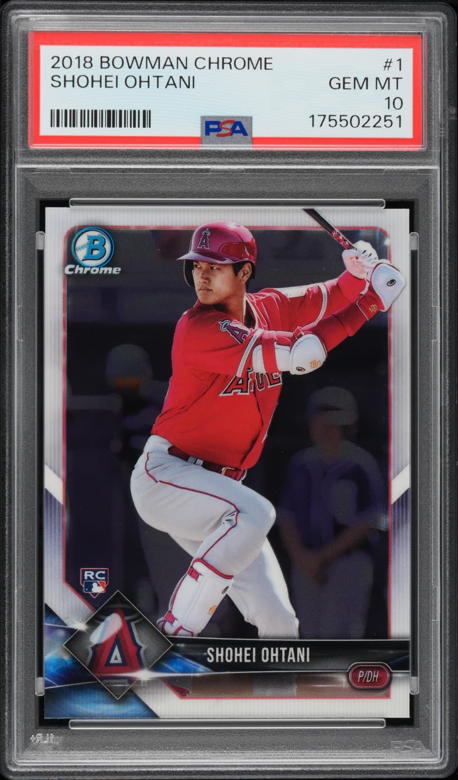 2018 Bowman Chrome #1 Shohei Ohtani Rookie Rc Psa 10