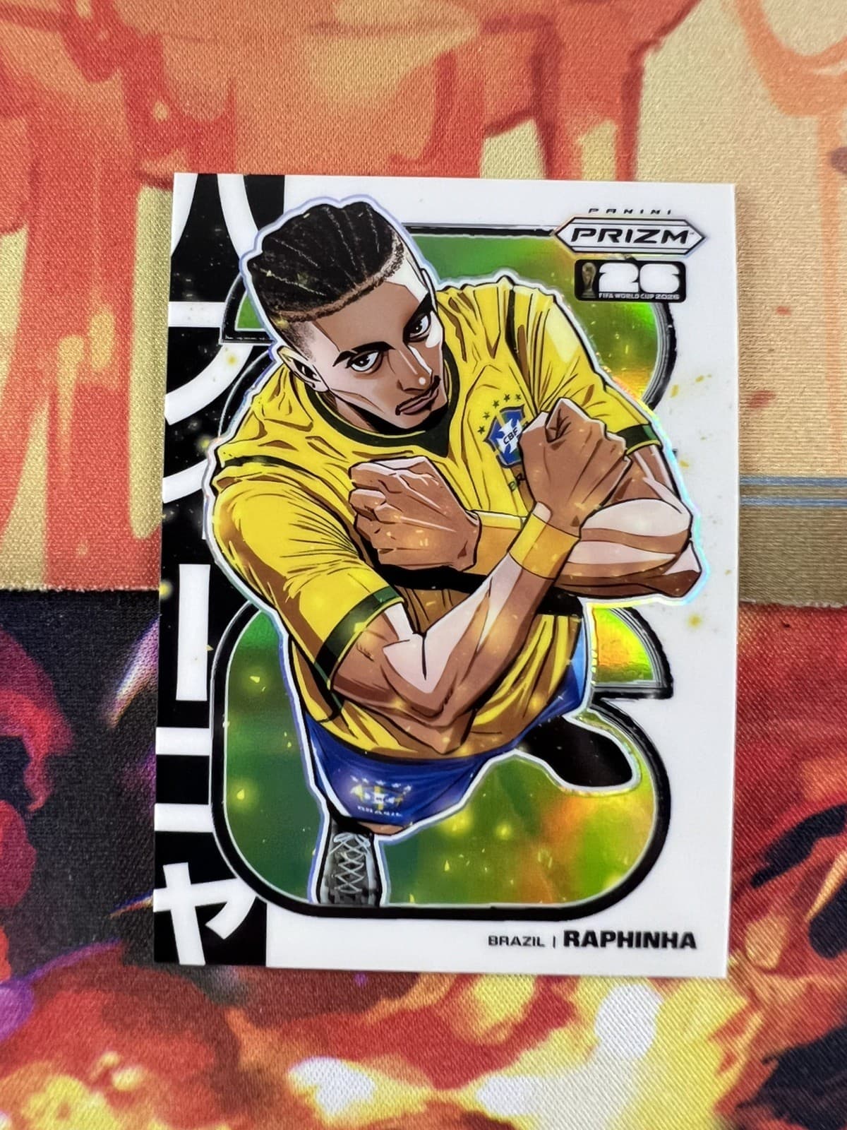 2026 RAPHINHA PANINI PRIZM WORLD CUP - MANGA INSERT SSP CASE HIT !!! BRAZIL !!!