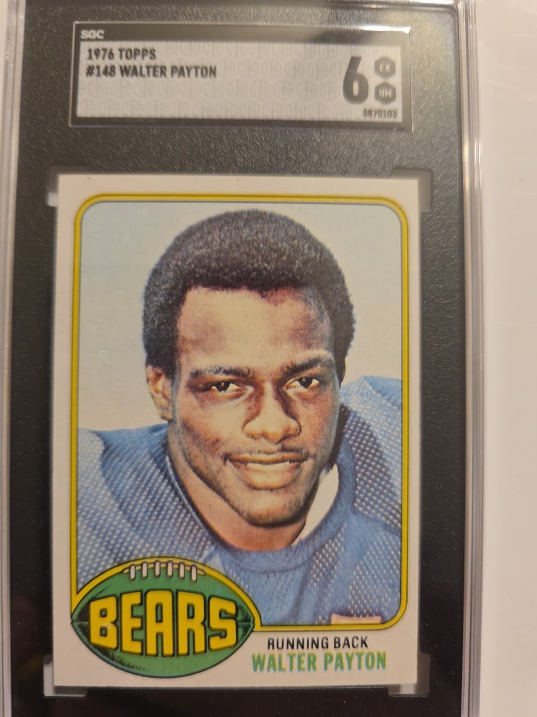 1976 Topps # 148 Walter Payton Rookie SGC 6 EX / NM