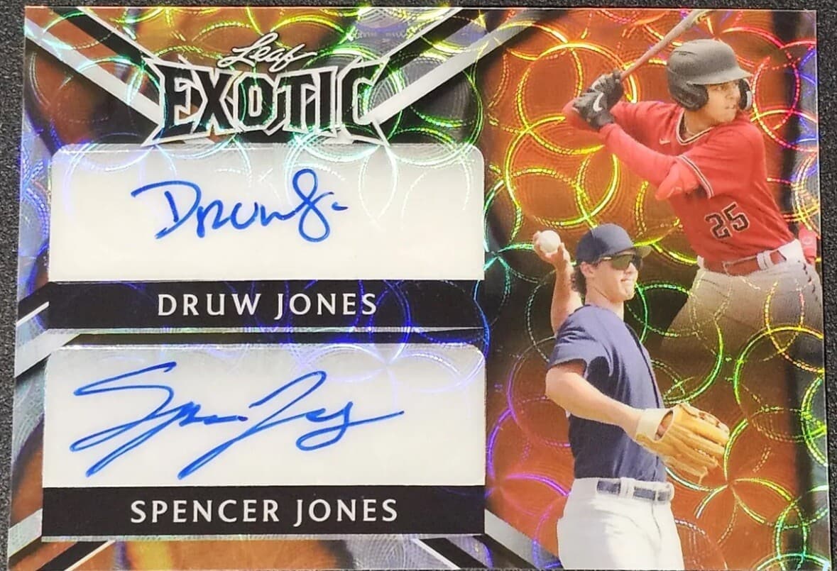 2023 Leaf Exotic Druw Jones Spencer Jones Dual Auto RC 1/1 - DS-6
