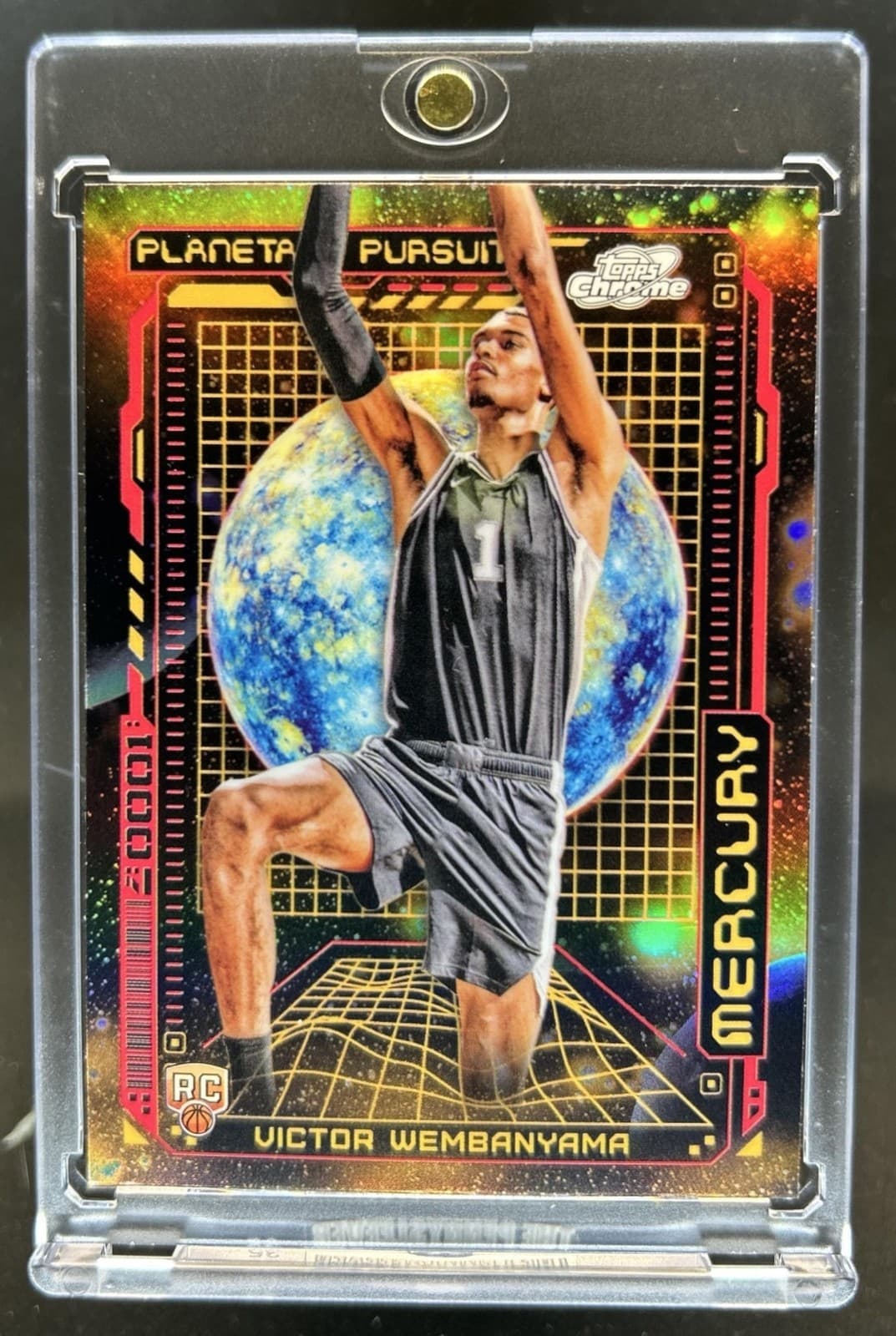 2023-24 Topps Cosmic Chrome Victor Wembanyama Planetary Pursuit RC Mercury PPM-9