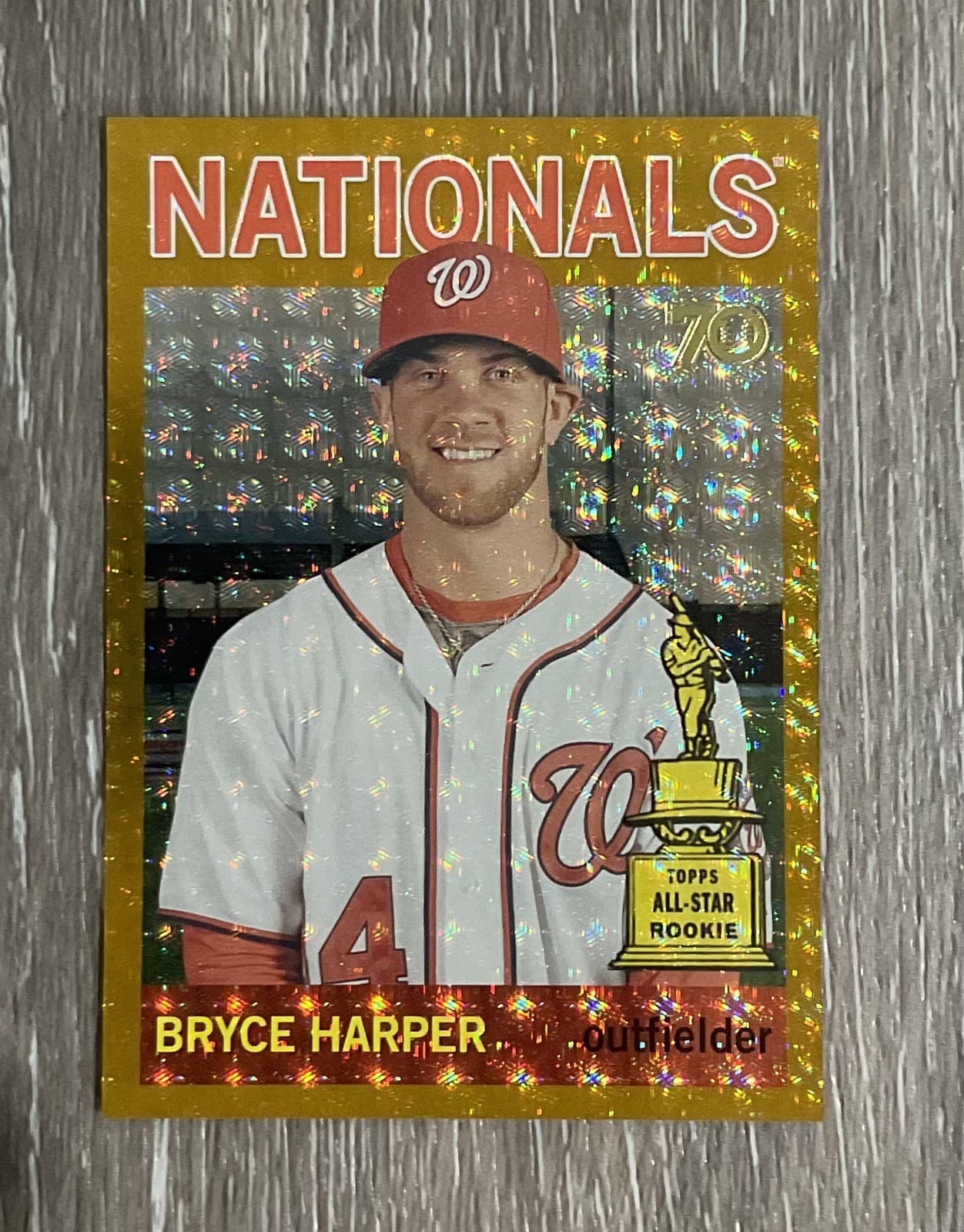 Bryce Harper 2021 Topps All Star Rookie Cup #65 Foilfractor Superfractor 1/1