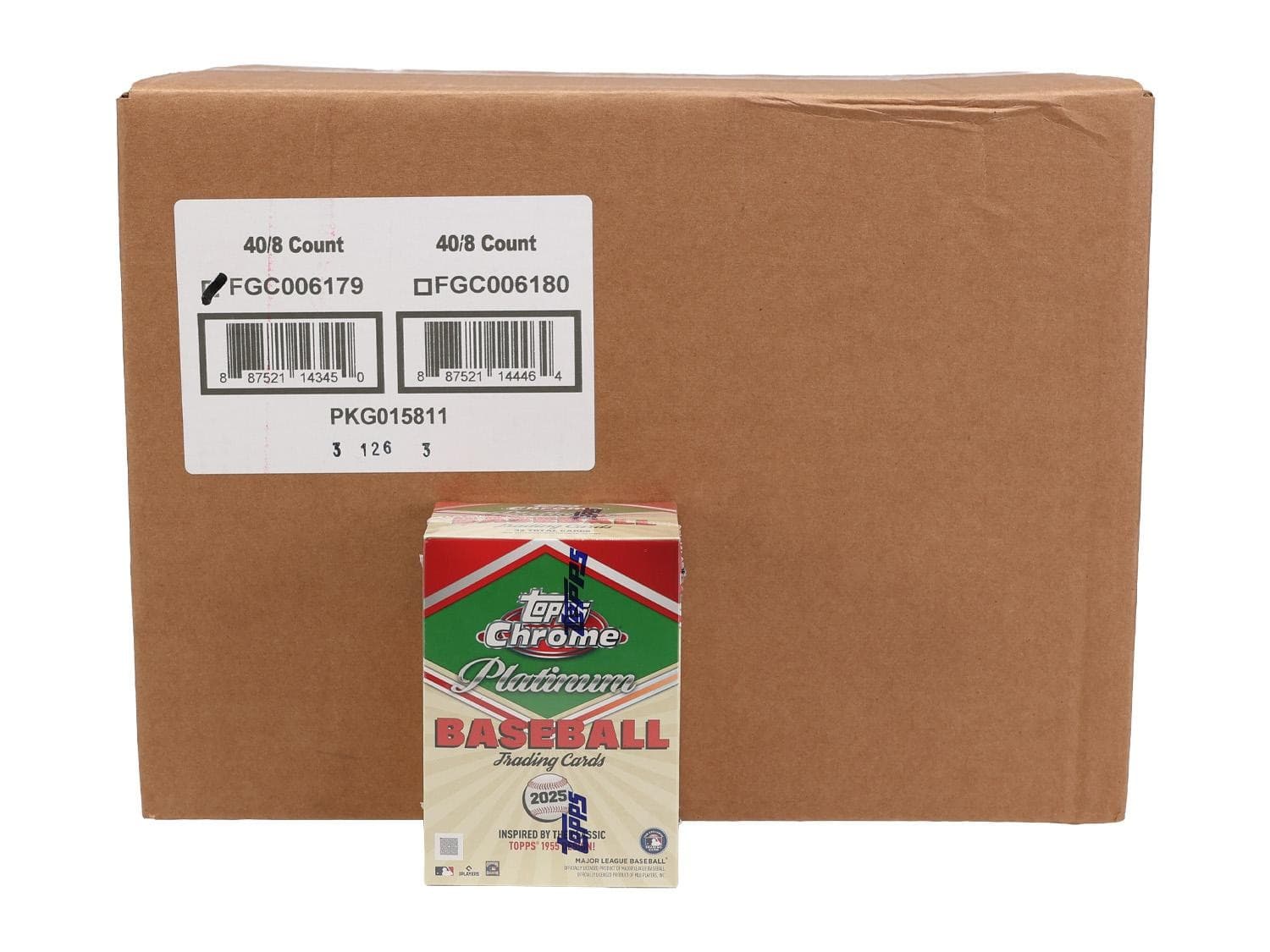 2025 TOPPS CHROME PLATINUM '55 BASEBALL BLASTER 40-BOX CASE
