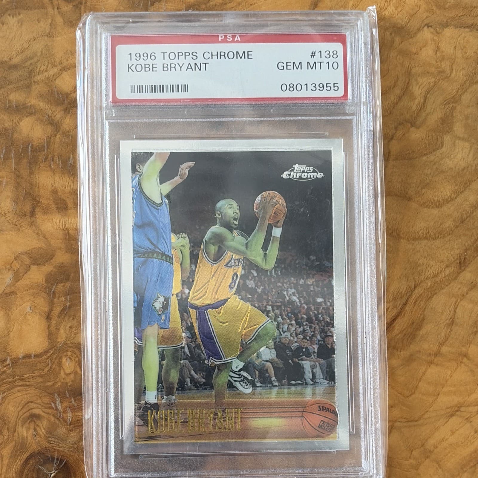 1996 Topps Chrome Kobe Bryant #138 Rookie Los Angeles Lakers PSA 10 Gem Mint