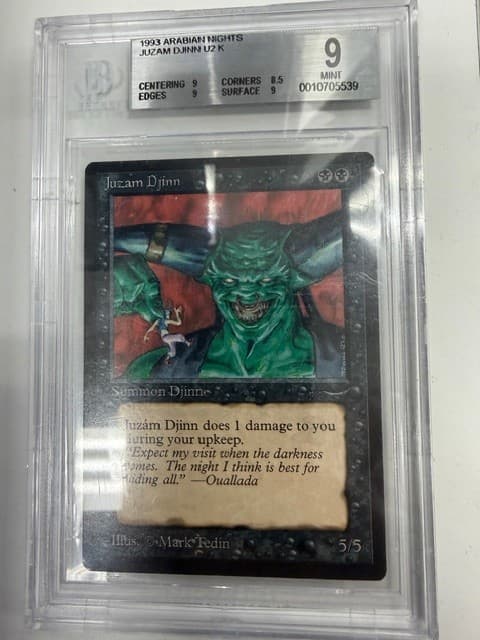 MTG Arabian Nights 1993 Juzam Djinn BGS 9.0 MINT  93/94 Magic the Gathering