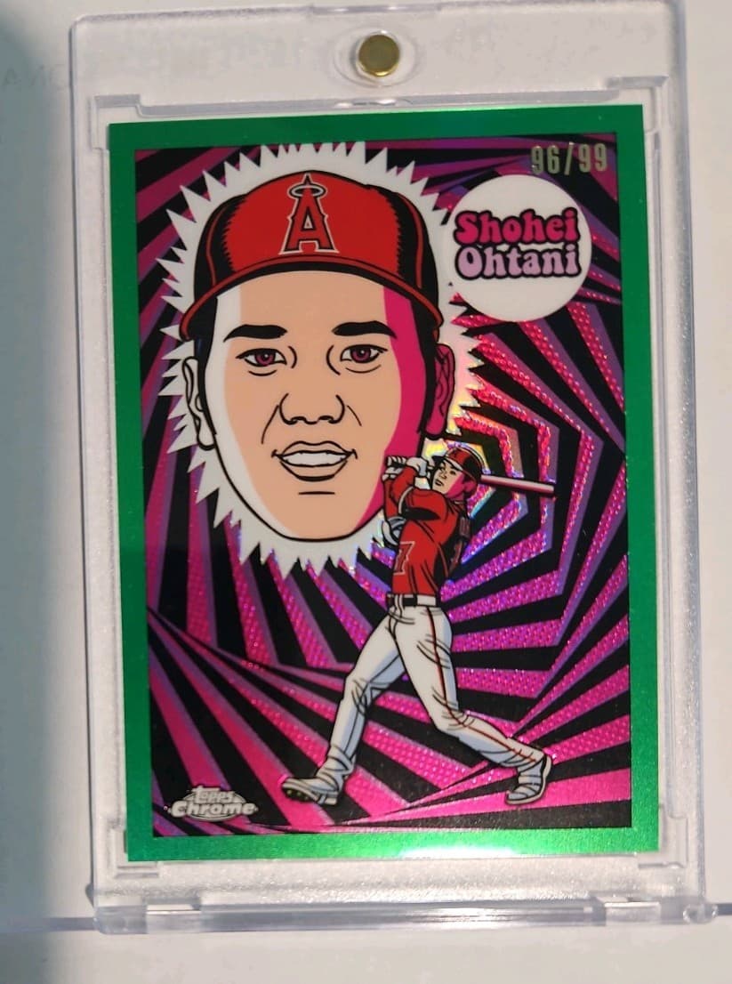 2023 Topps Chrome - Ultraviolet All-Stars Shohei Ohtani Green Refractor /99