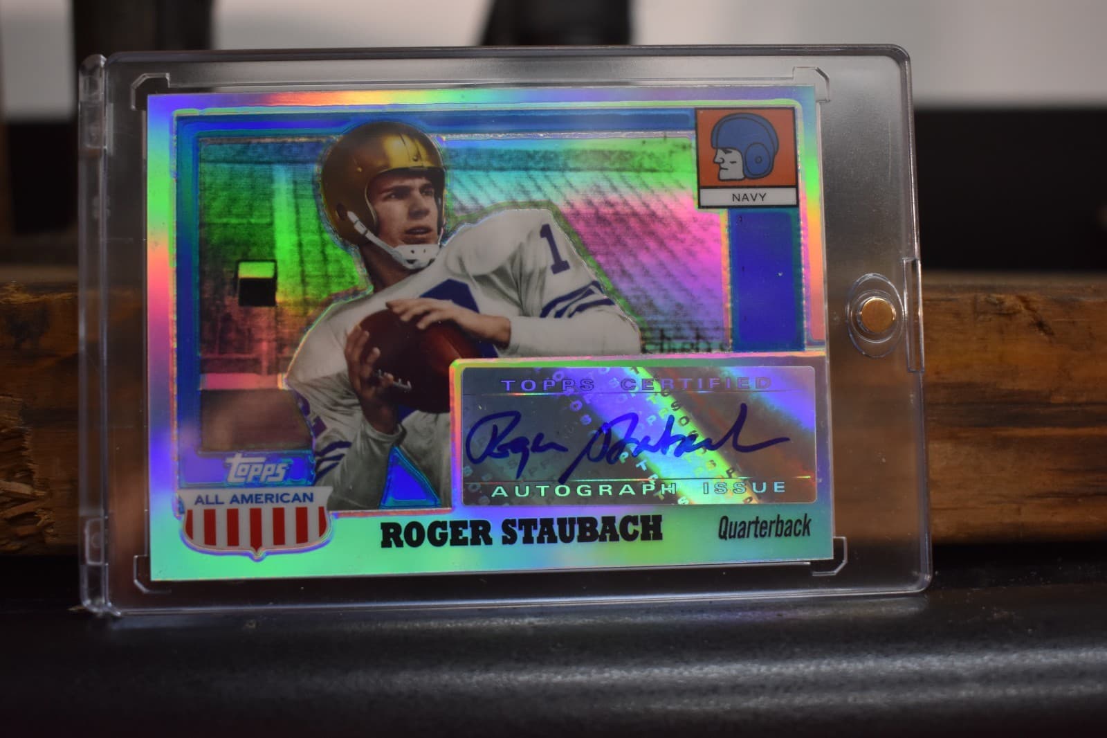 2005 Topps Chrome Roger Staubach “All-American” Refractor A-RS Auto #4/5🔥Rare🔥