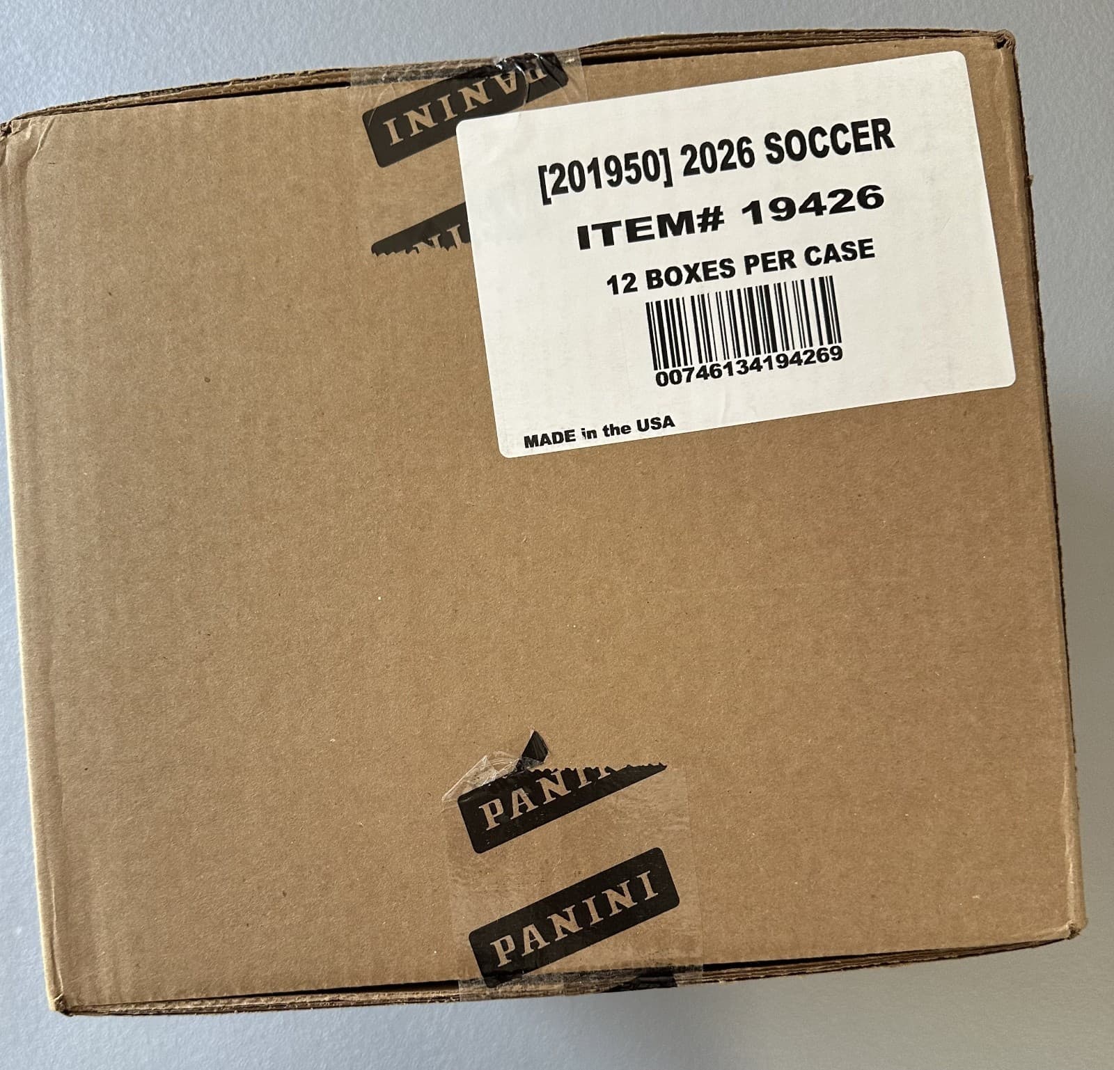2026 Panini Prizm FIFA World Cup Soccer Hobby Box Case of 12 Boxes Sealed
