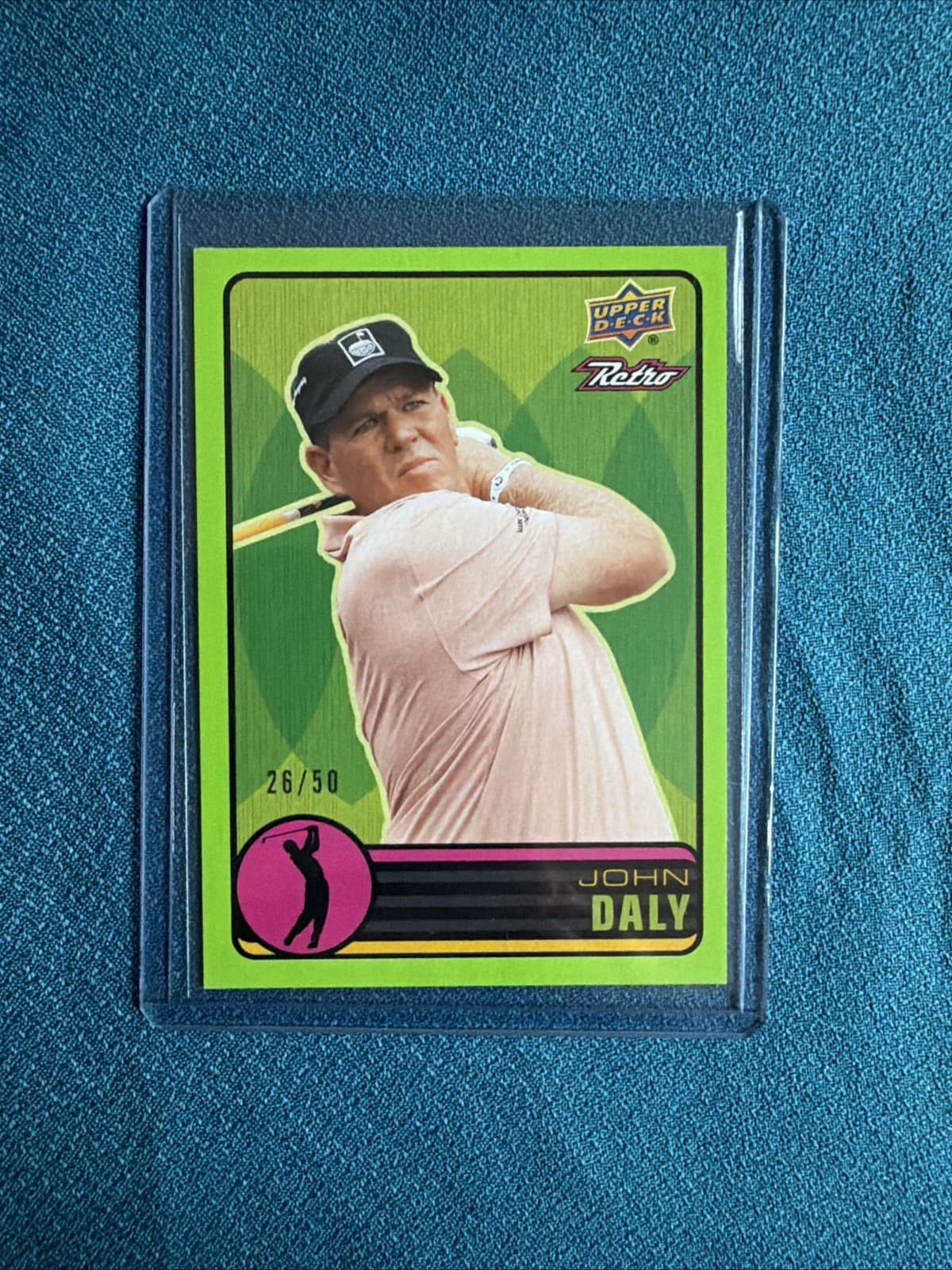 2026 Upper Deck Gold John Daly Reto /50 & Swing Plane Insert Golf Card