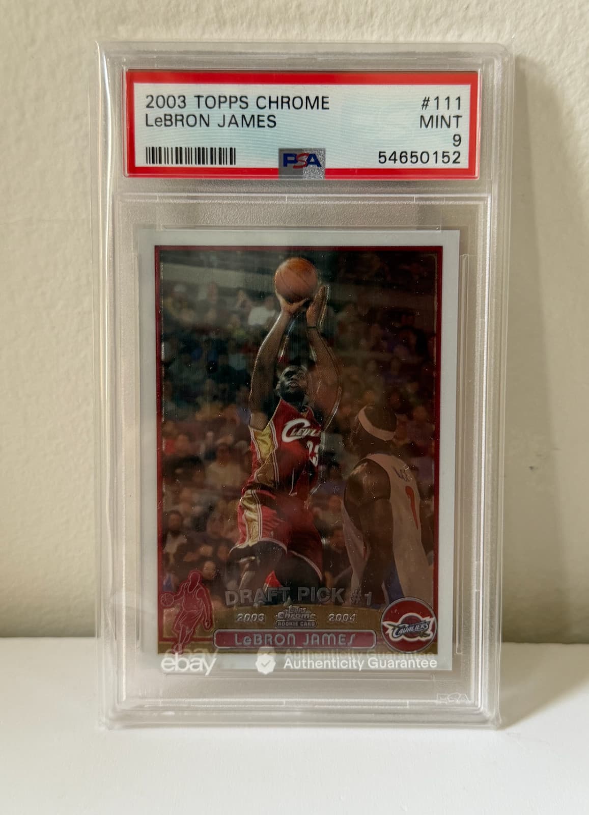 2003-04 Topps Chrome - LeBron James #111 (RC) PSA 9 /and Ebay AG