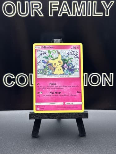 Mimikyu SM163 Holo Black Star Promo Sun & Moon Pokemon Card SWIRL