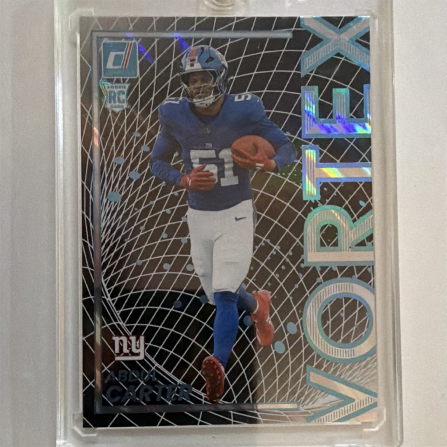 Panini Donruss 2025 Football Abdul Carter Giants Vortex Lava /10 #11