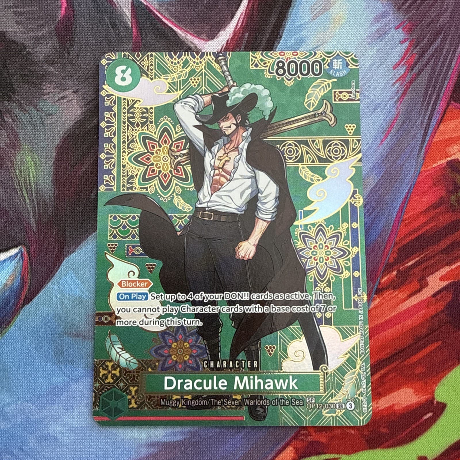 One Piece Card Game Dracule Mihawk OP12-030 SP Alt Art English NM 