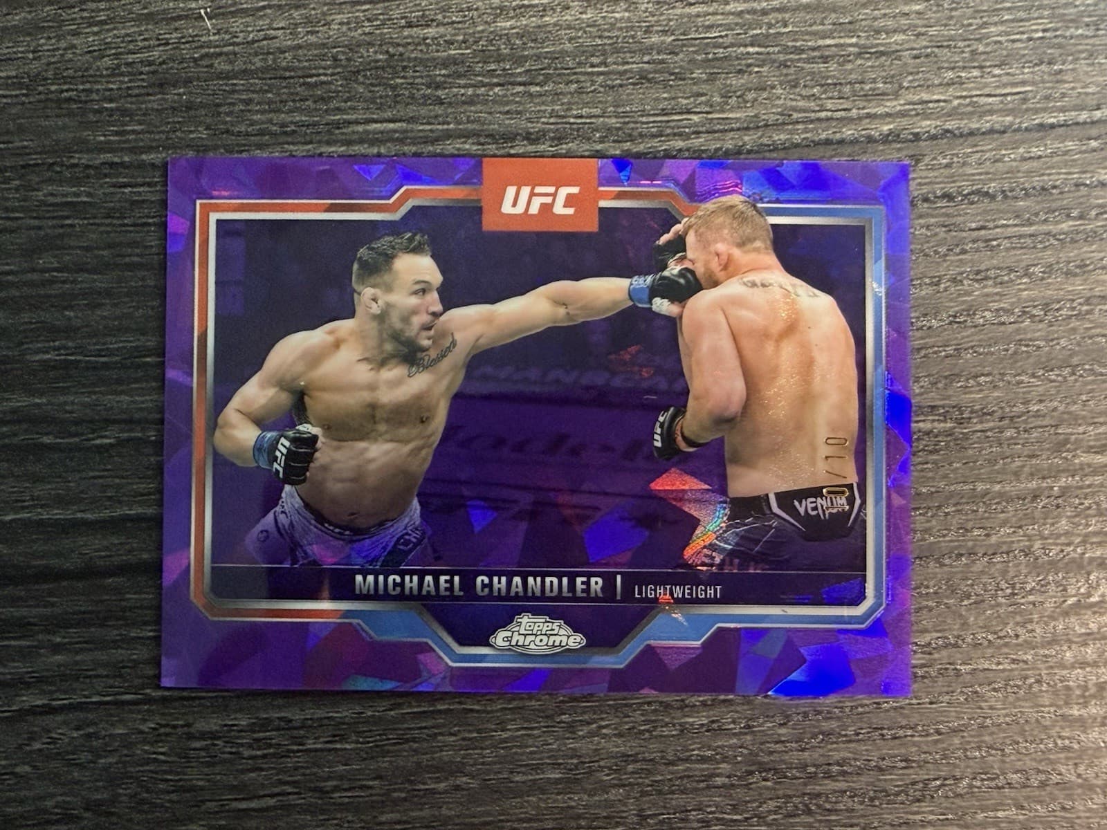 Michael Chandler 2025 Topps Chrome Sapphire Purple /10 UFC / MMA