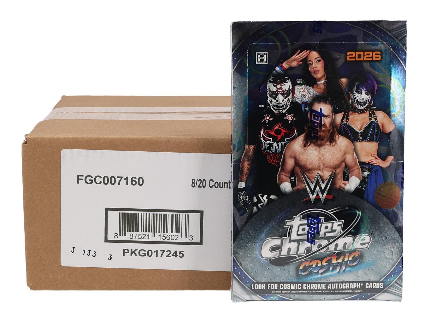 2026 Topps Cosmic Chrome Wwe Wrestling Hobby 8-Box Case