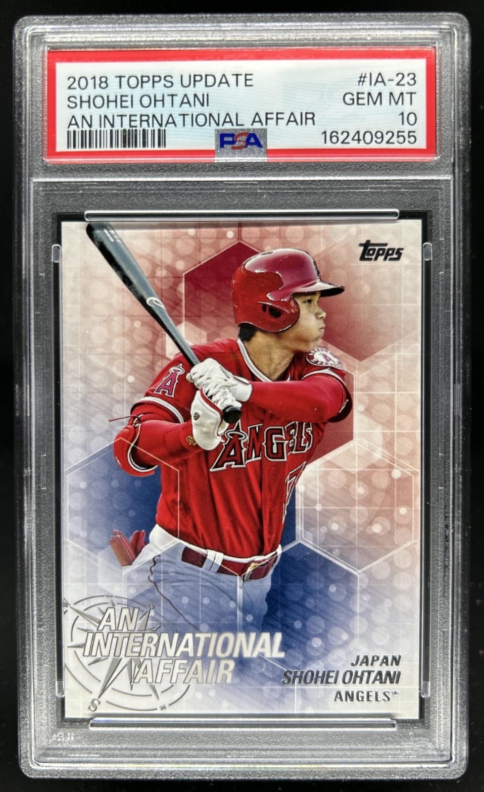 2018 Topps Update Shohei Ohtani An International Affair RC #IA-23 Angels PSA 10
