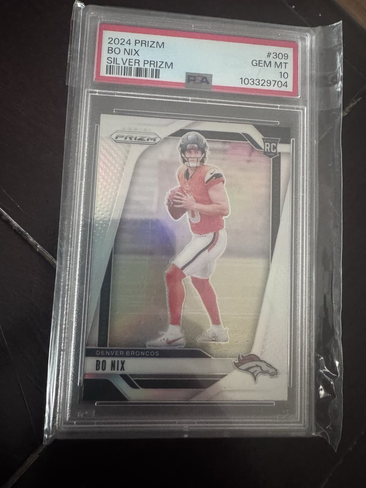 2024 Bo Nix Silver Prizm RC PSA 10 🔥🔥🔥