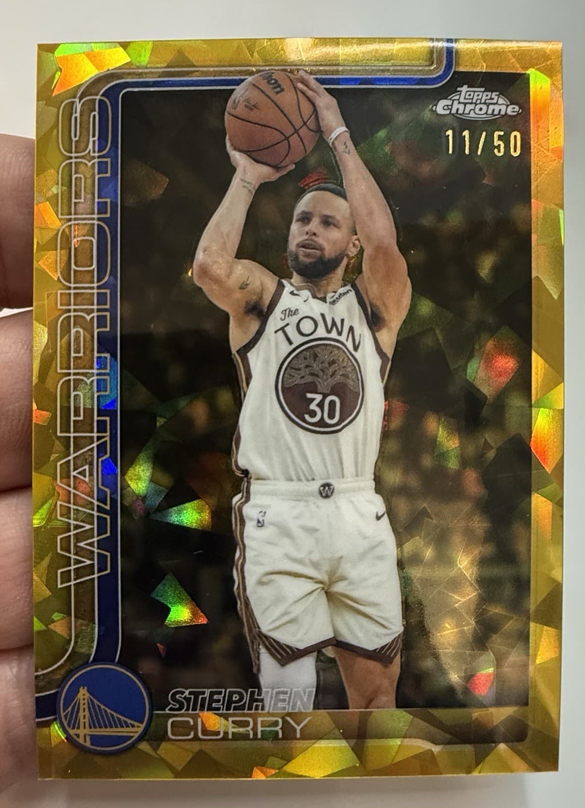 🔥 Stephen Curry Gold /50 2025-26 Topps Chrome Update Sapphire Color/Name Match