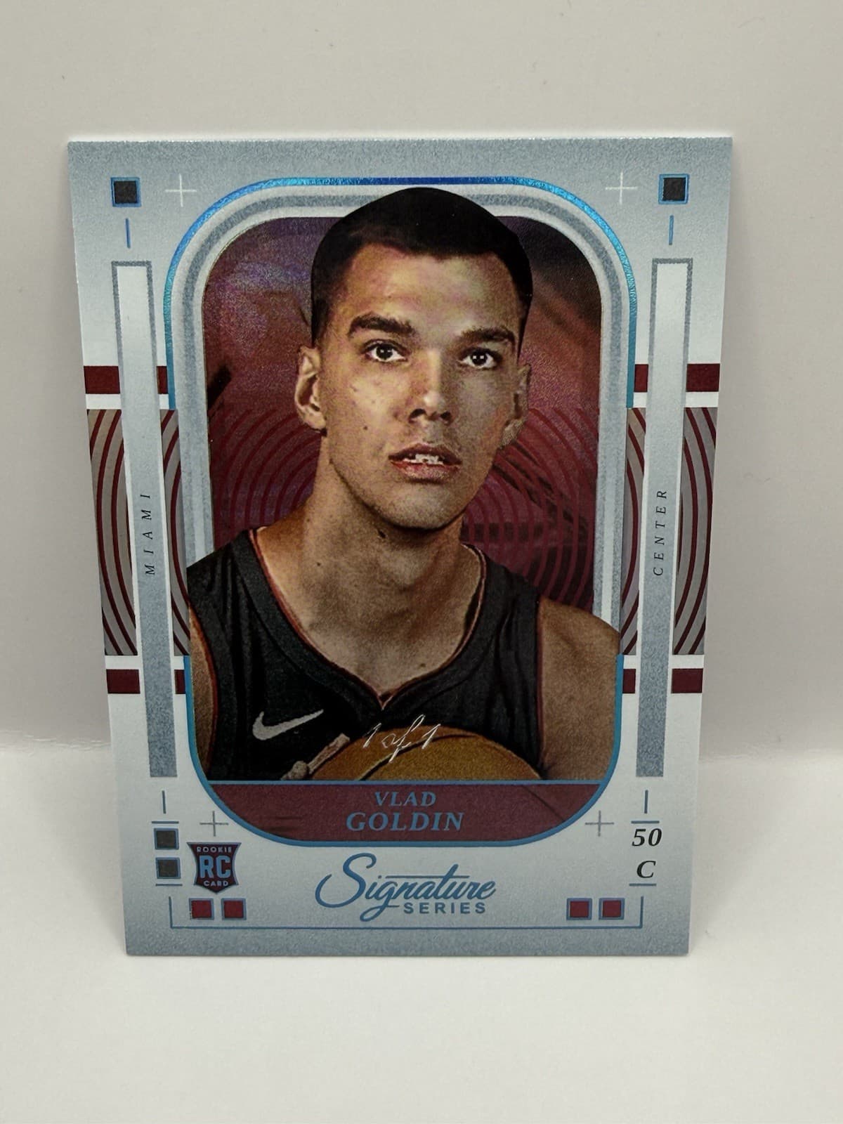Panini 2025-26 Signature Series Basketball Vlad Goldin 1/1 RC Miami Heat #45