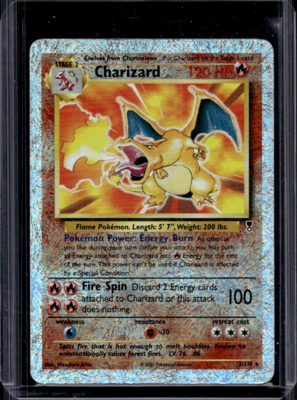 2002 Pokemon Legendary Charizard Holo #3/110