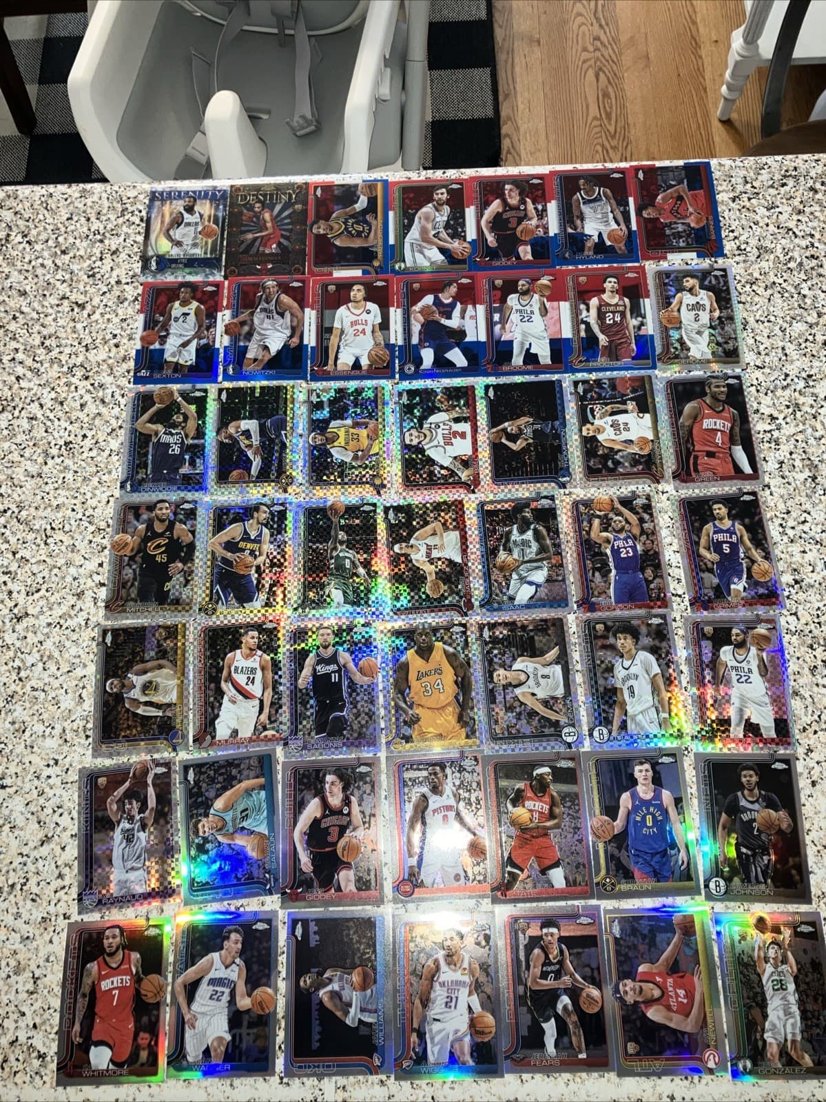 64 Vet RC XFractor RWB Refractor 2025 Topps Chrome Basketball Lot No Base/Dupes!