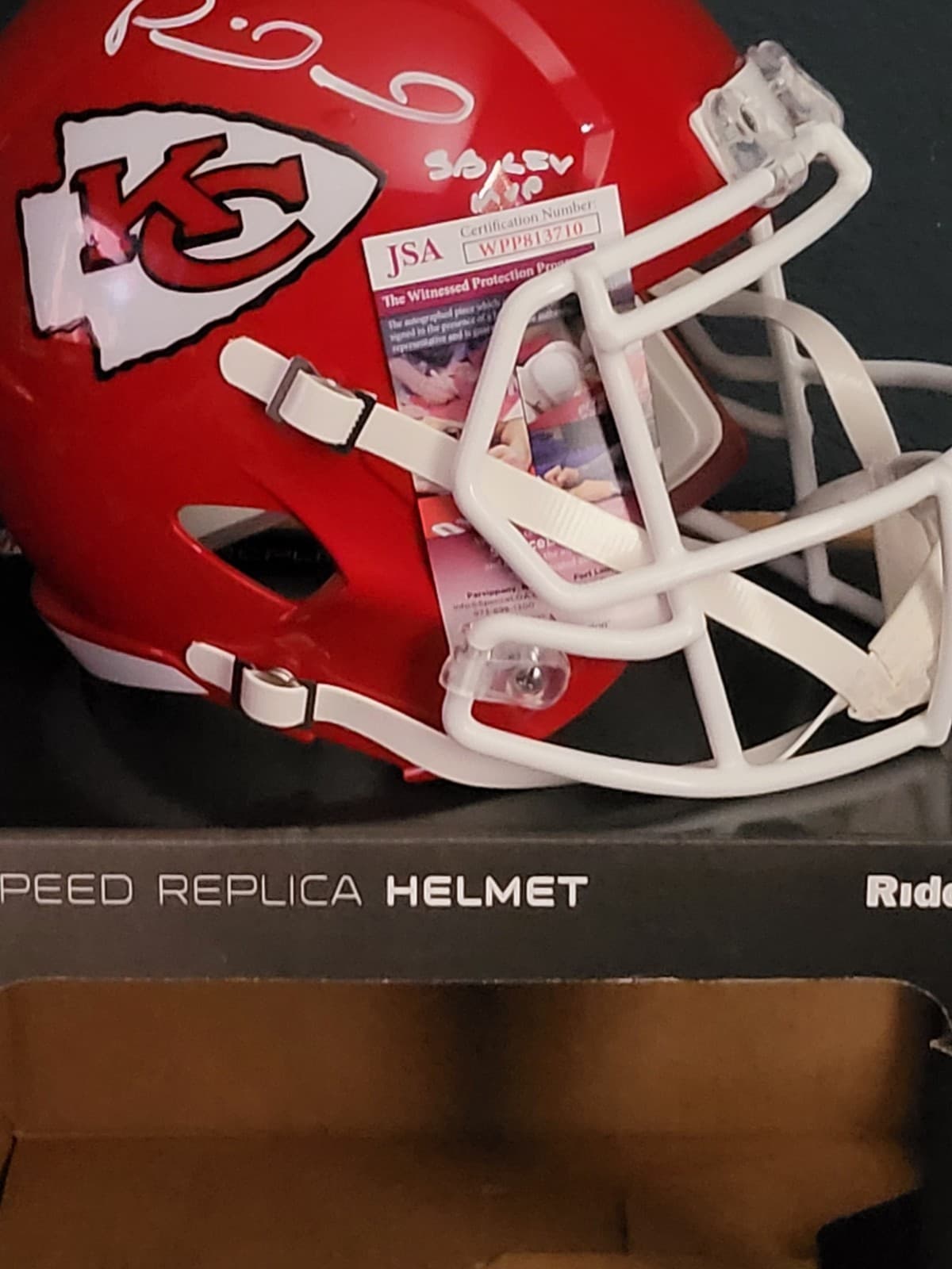 Patrick Mahomes Auto Signed Fs Kansas City Chiefs Inscribed Sb Mvp Helmet💯