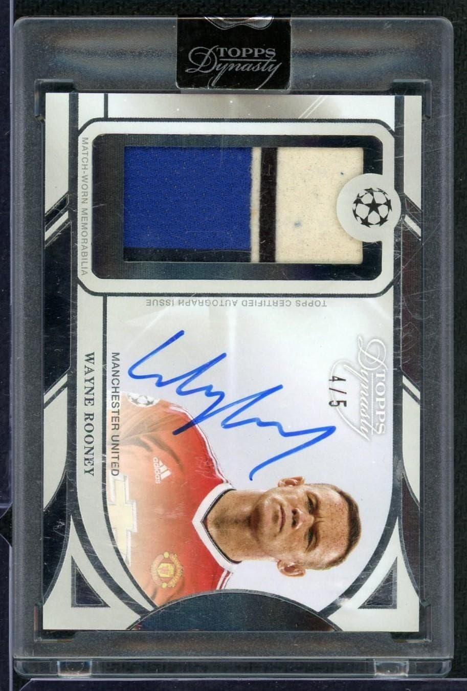 2024/25 Topps Dynasty UEFA Wayne Rooney Patch Auto /5