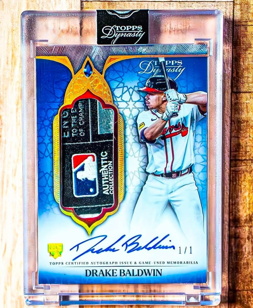 2025 Topps Dynasty - Drake Baldwin RC - Laundry Tag MLB LOGO Rookie Auto 1/1