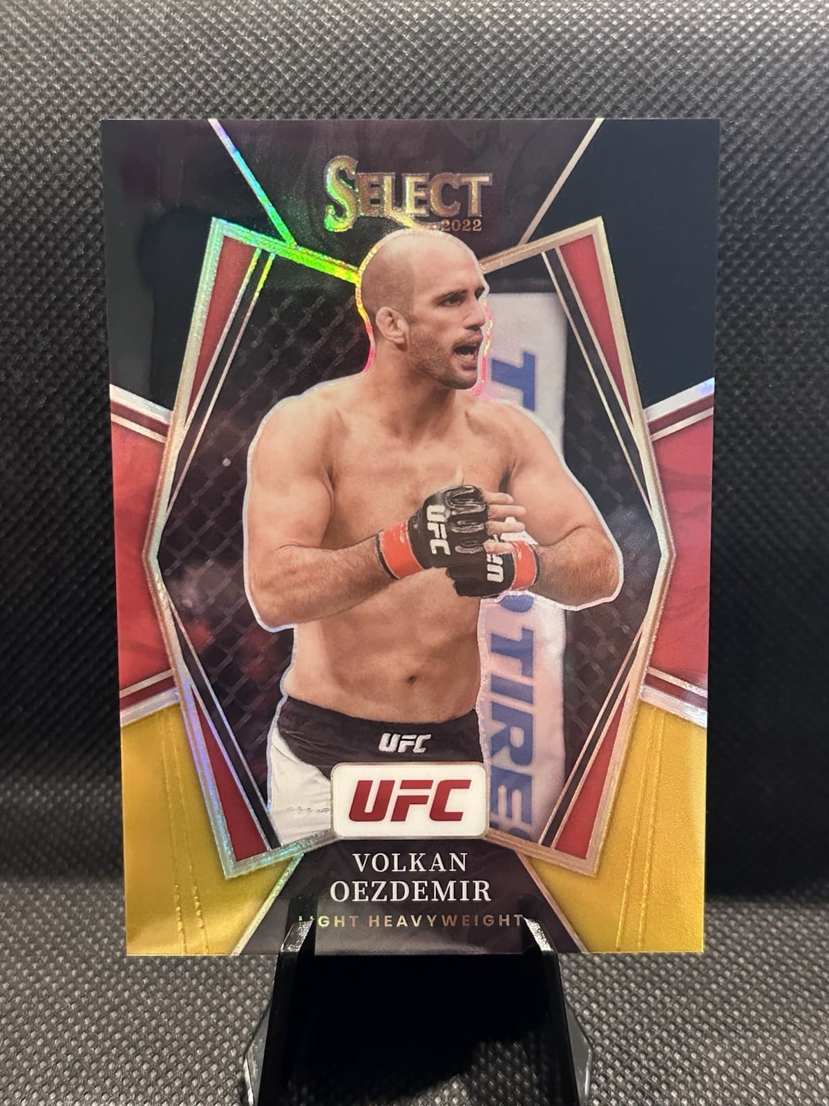 2022 Panini Select UFC Premier Level Volkan Oezdemir #154 Black Gold Prizm 1/1