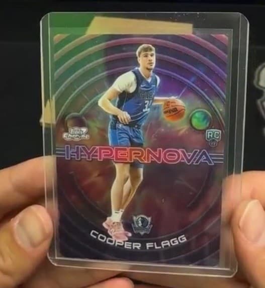 2025-26 Topps Cosmic Chrome Hypernova Cooper Flagg Rookie Dallas Mavericks HN-16