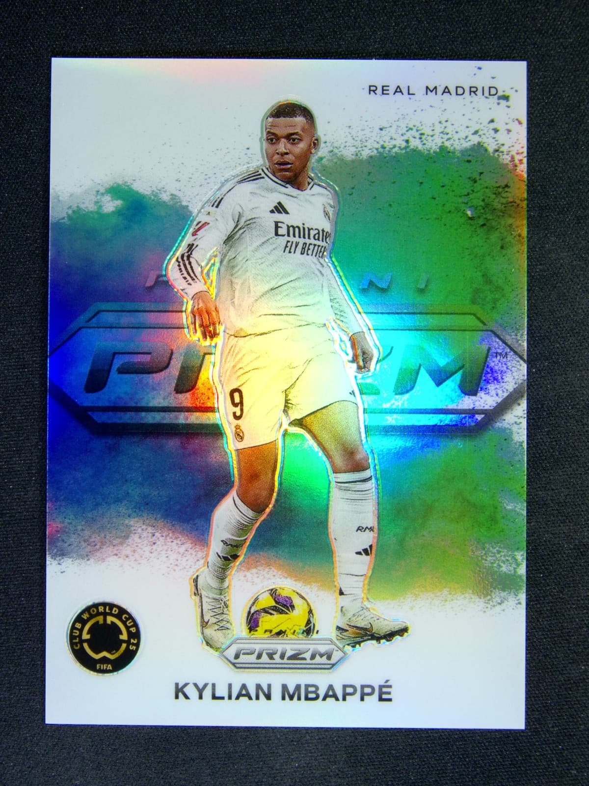 2025 Panini Prizm FIFA Club Kylian Mbappe #15 Color Blast Cae Hit SSP