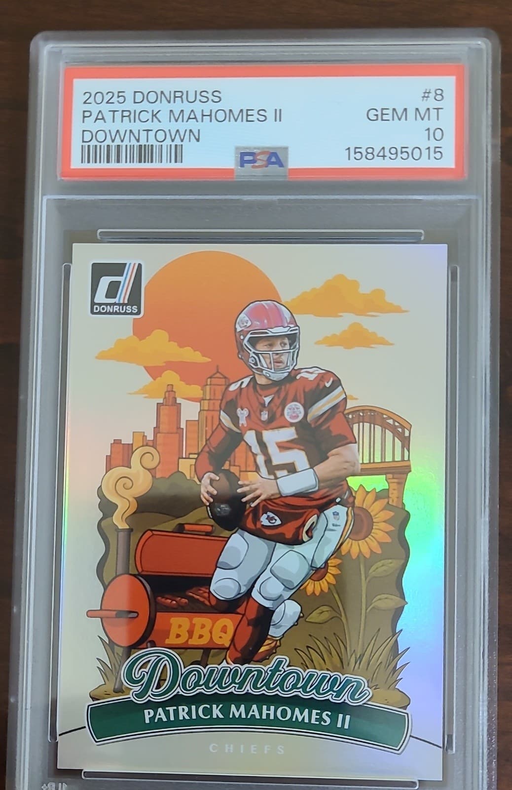 2025 Panini Donruss - Downtown! Patrick Mahomes II #8 PSA 10