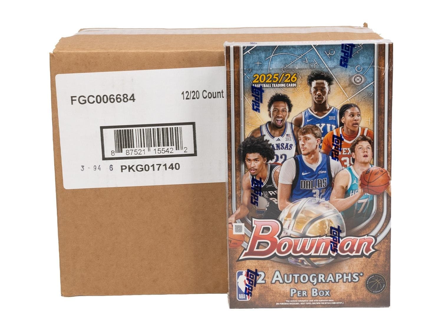 2025/26 BOWMAN BASKETBALL HOBBY 12-BOX CASE