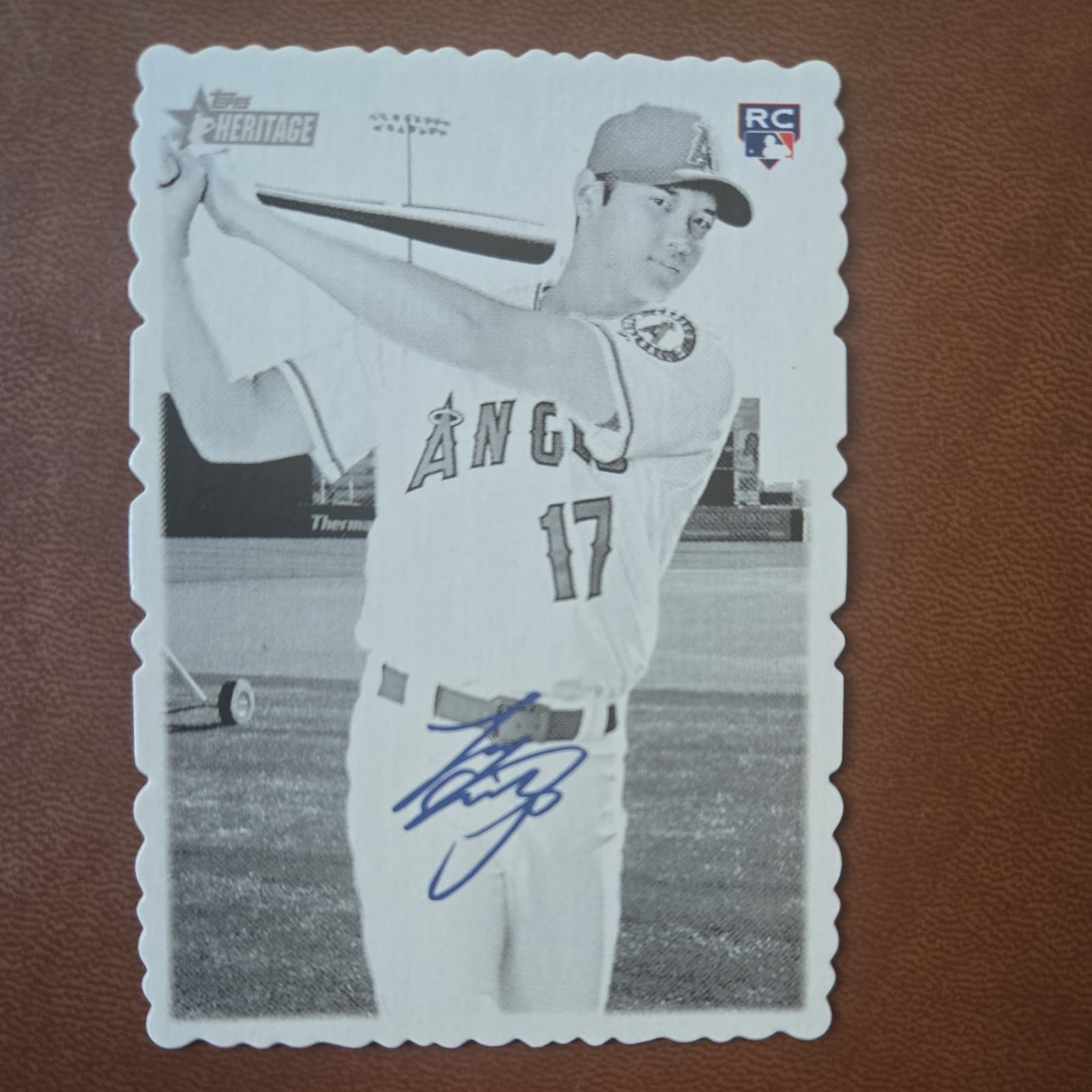 2018 Topps Heritage High #1 Shohei Ohtani RC Deckle Edge Rookie Angels SP MLB