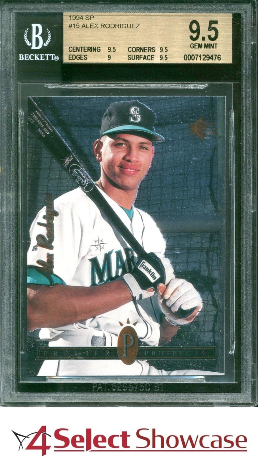 1994 SP FOIL #15 ALEX RODRIGUEZ RC MARINERS BGS 9.5