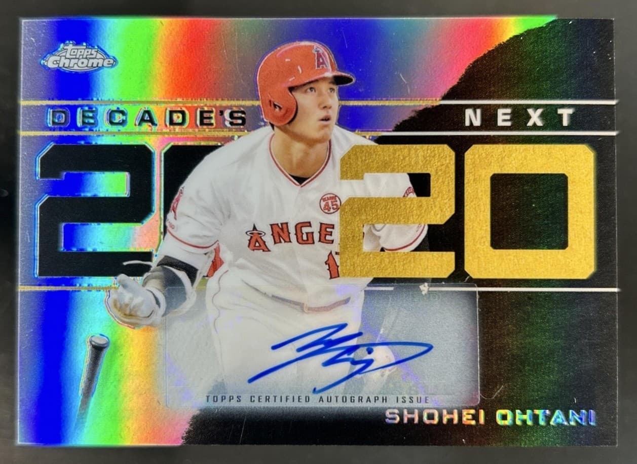 2020 Topps Chrome Update Shohei Ohtani Decade's Next Auto Autograph #/25 Angels