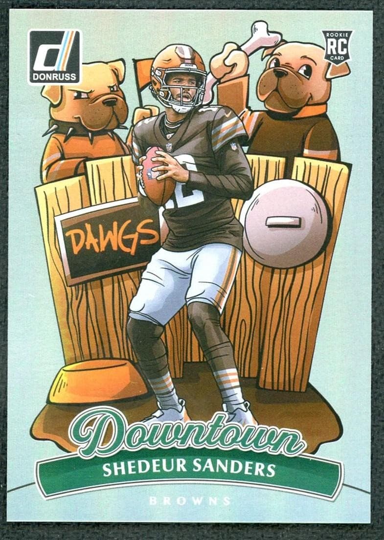 2025 Panini Donruss Shedeur Sanders Rookie Downtown #17