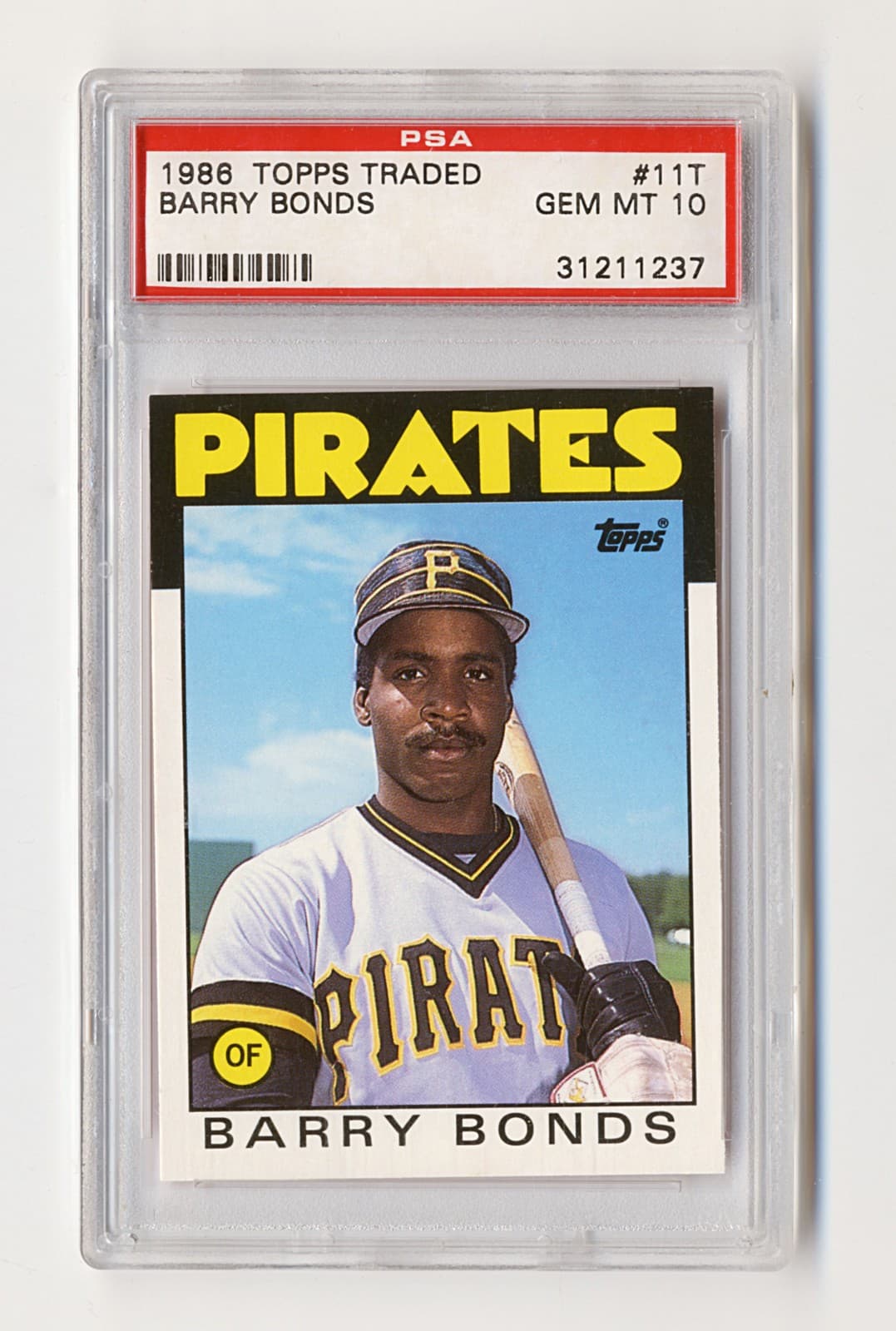1986 Topps Traded #11T Barry Bonds Rookie....GEM MINT!   PSA 10