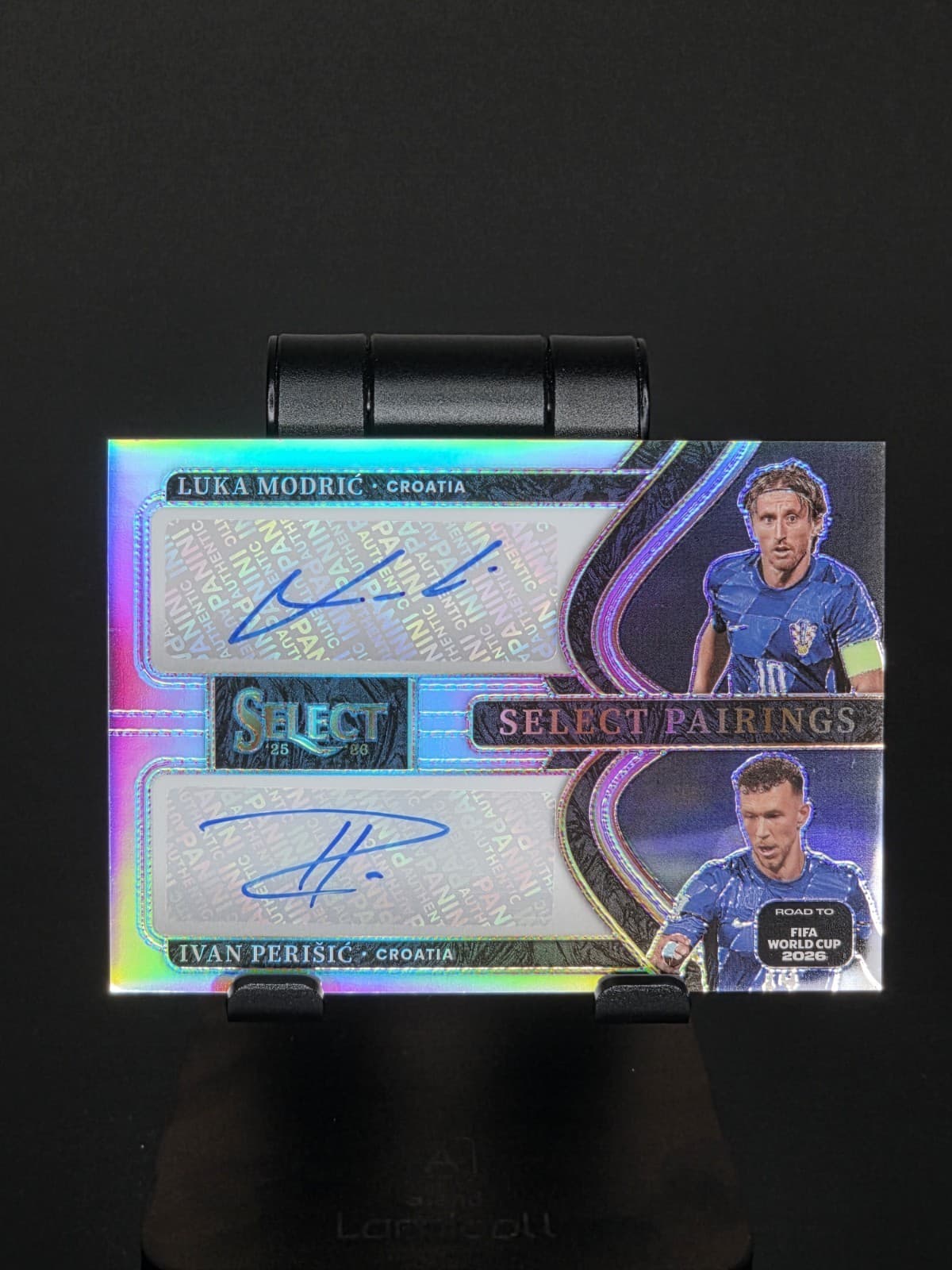 Luka Modric & Ivan Perisic 2025-26 Select FIFA Wolrd Cup DUAL AUTO Croatia