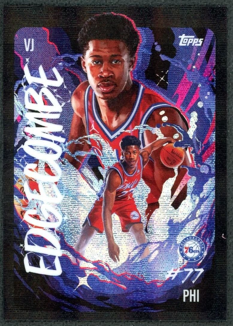 2025-26 Topps Chrome VJ Edgecombe Ultra Violet Rookie #UV-13