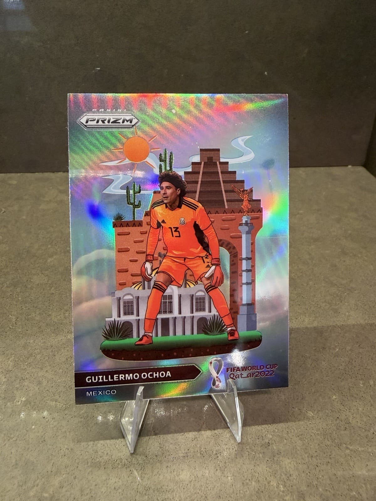 2022-23 Panini Prizm World Cup Qatar National Landmarks Guillermo Ochoa #16