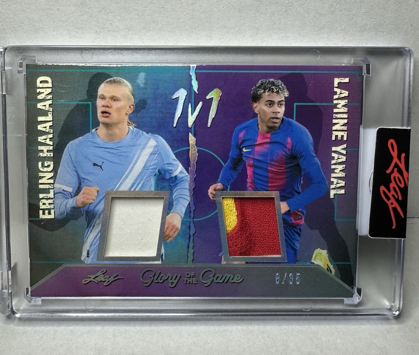 Leaf 2026 Glory of the Game Erling Haaland Lamine Yamal 1v1 1V1-4 8/35