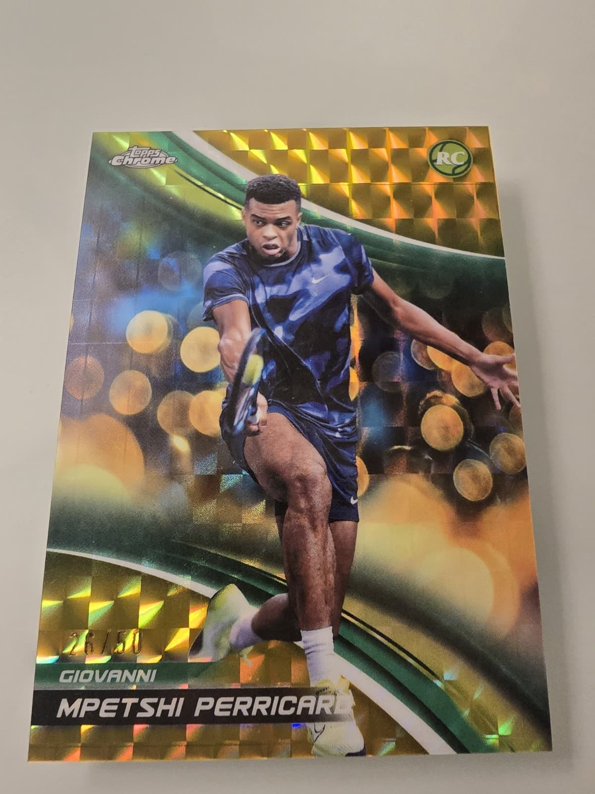 Topps 2025 Chrome Tennis Autograph, Refractor, Rookie Cards Numbered