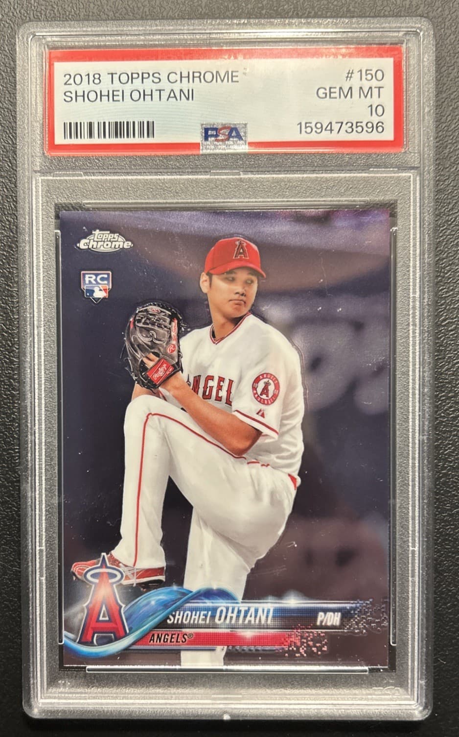 2018 Topps Chrome Shohei Ohtani RC Rookie #150 Angels PSA 10 GEM MINT