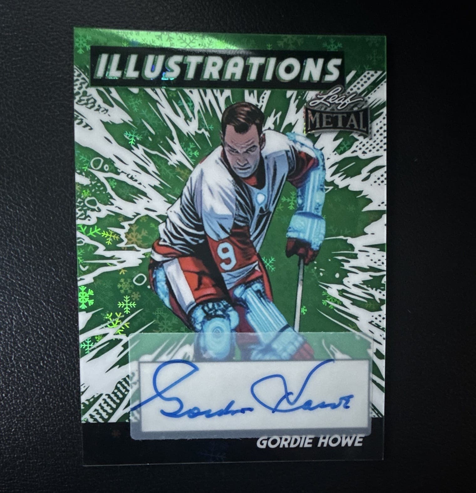 Leaf 2026 Leaf Metal Illustrations Gordie Howe Auto I-GH1 Detroit Red Wings 1/1
