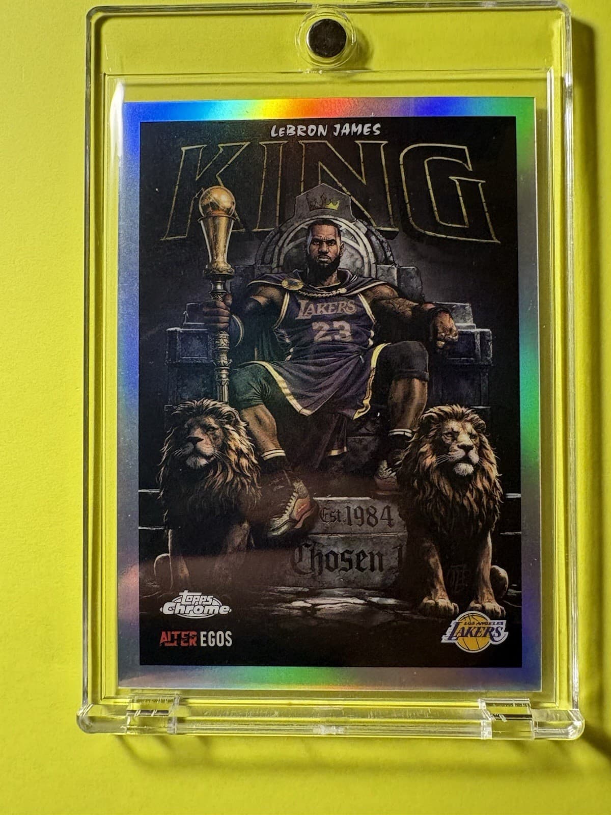 LeBron James 2025-26 Topps Chrome Update Alter Egos SSP Los Angeles Lakers