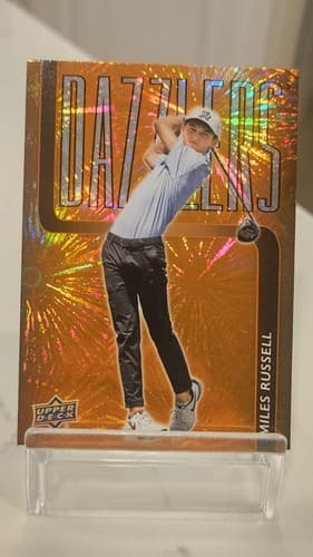 2026 Upper Deck Golf Miles Russell Dazzlers Orange Fireworks SSP