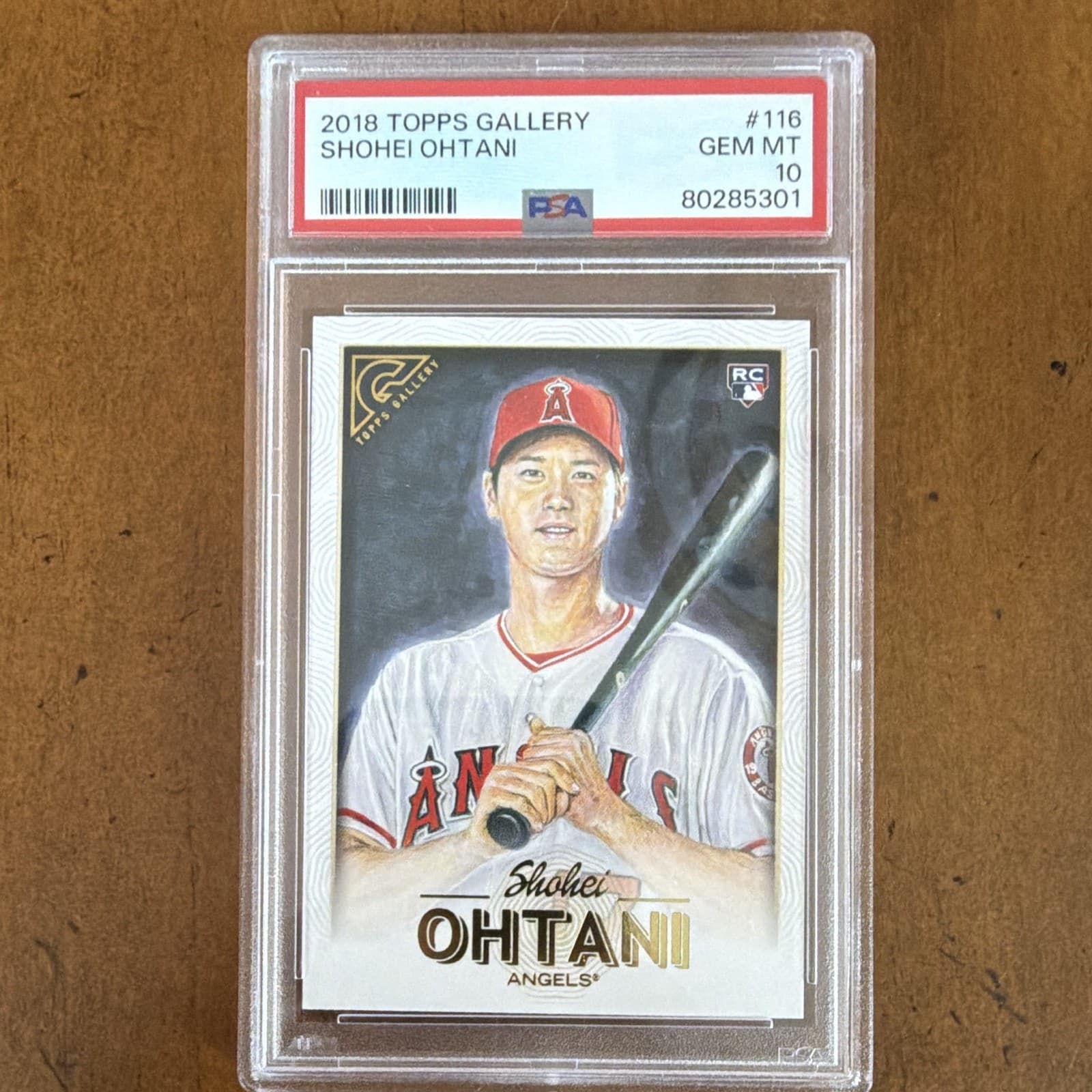Topps 2018 Topps Gallery Shohei Ohtani RC #116 PSA 10 Base Los Angeles Angels